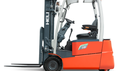 Heli CPD16SQ Elektro-Dreiradstapler 1,6 t mit Li-Ion-Akku, Seitenansicht