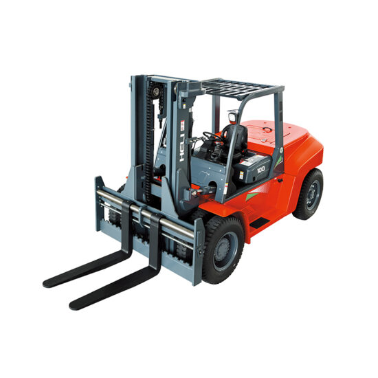 HELI CPCD100 Dieselstapler 10 t – Dreiviertelansicht mit Seitenschieber