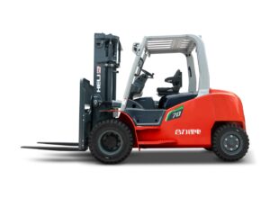 HELI CPD70 Li-On – 7 t Li-Ionen-Gabelstapler, Seitenansicht