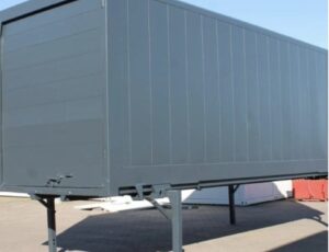 BDF-Wechselkoffer 7,45 m gebraucht – Außenansicht (grau)