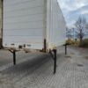 BDF-Wechselkoffer 7,45 m gebraucht – Außenansicht mit klappbaren Stützbeinen