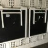 BDF-Wechselkoffer – eingeklappte Zwischenböden im Innenraum